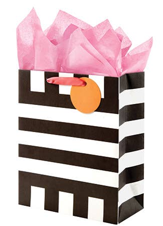 Mod Textile Black Medium Gift Bag