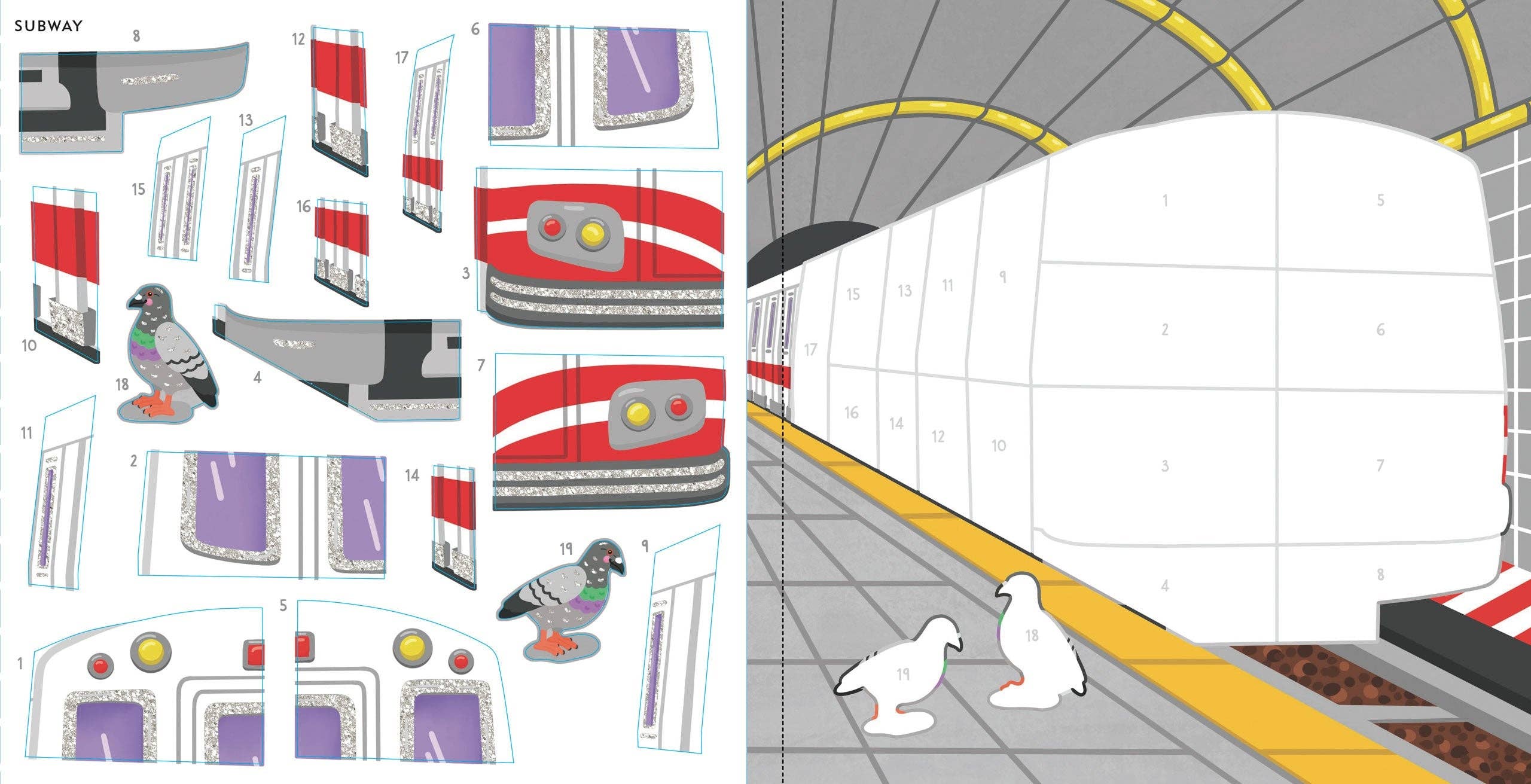 My First Color-By-Sticker Book - Cars, Trucks & Trains