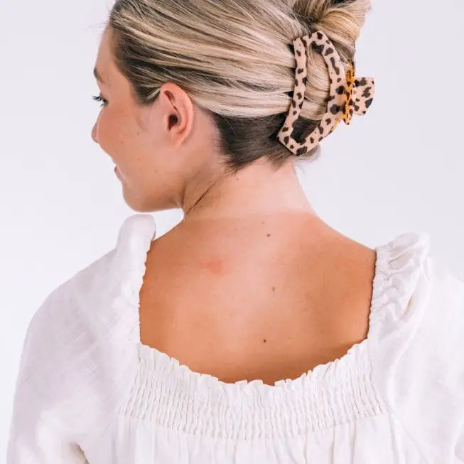 Blonde Tortoise TELETIES Open Large Hair Clip