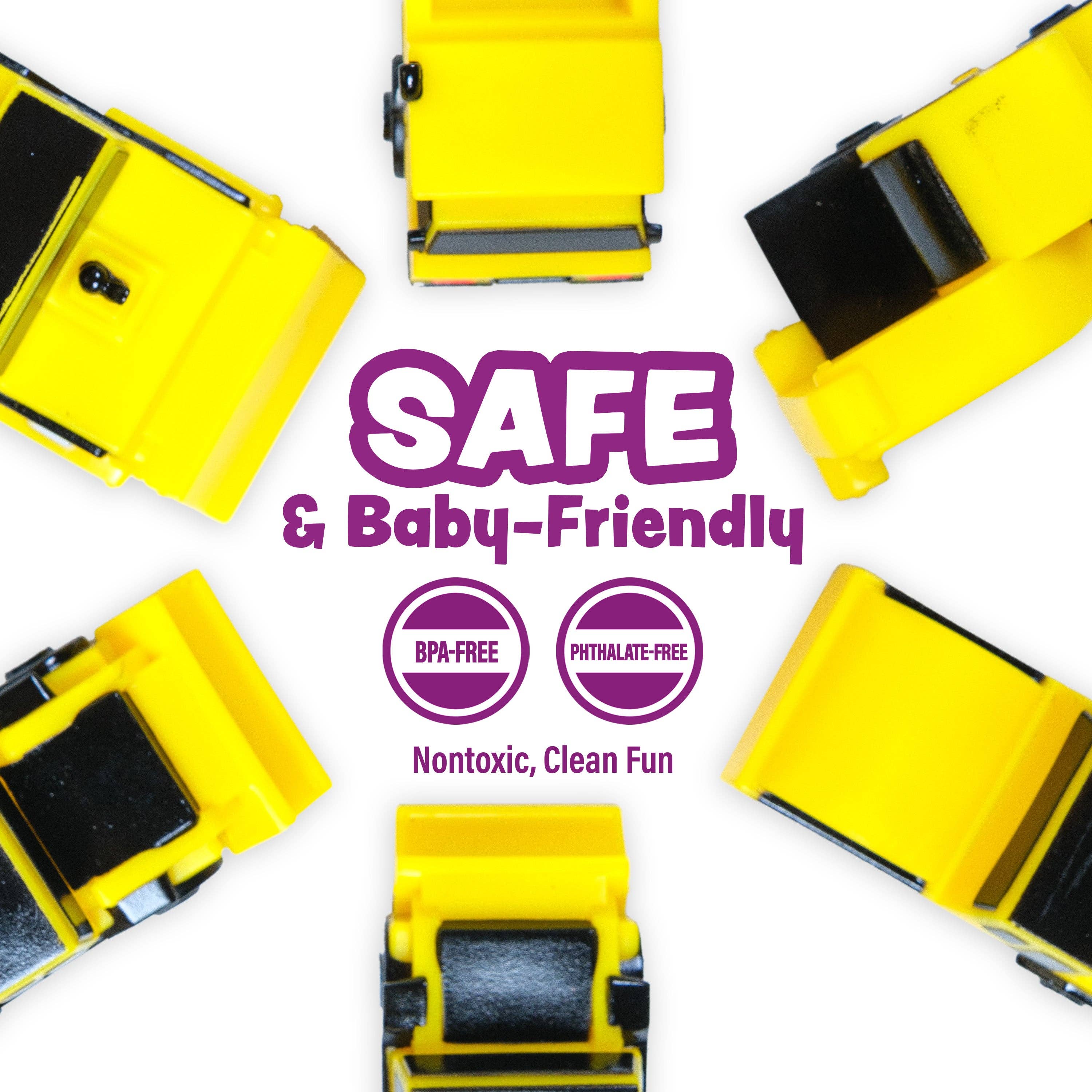 Tub Works® Construction™ Trucks Mold Free Bath Toys