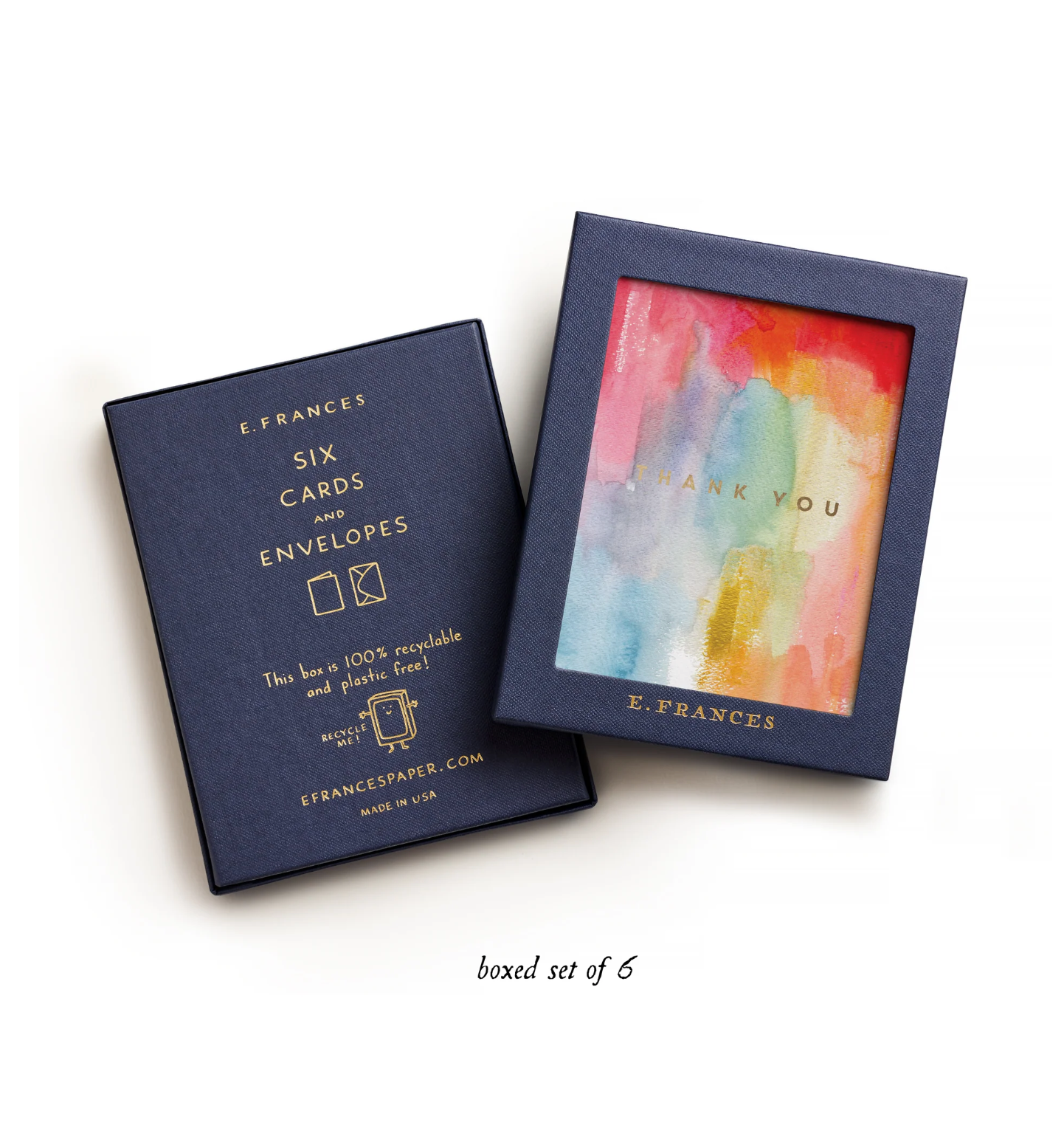 Colorful Thanks | Thank You Card (Boxed Set of 6)