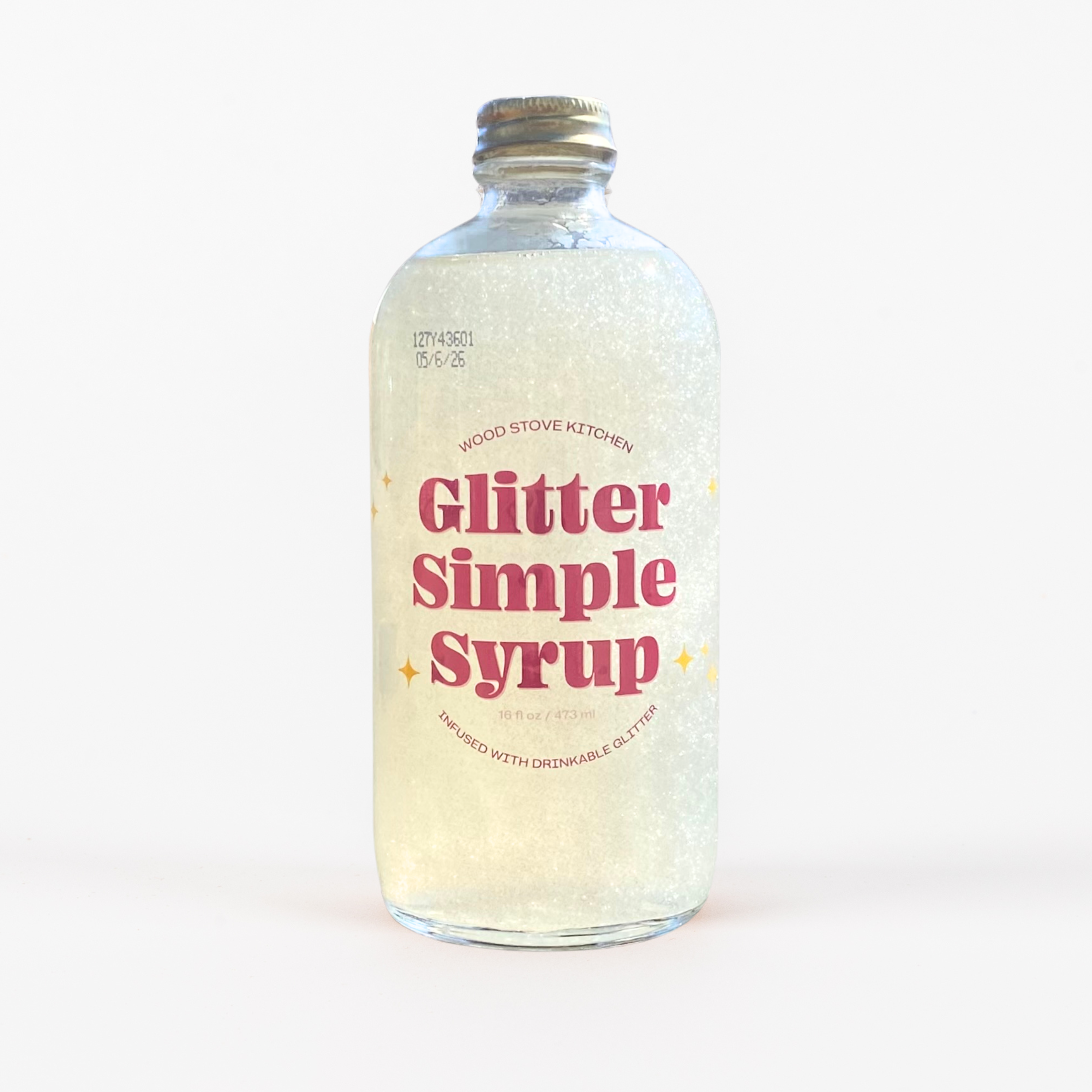 Glitter Simple Syrup with Edible Glitter
