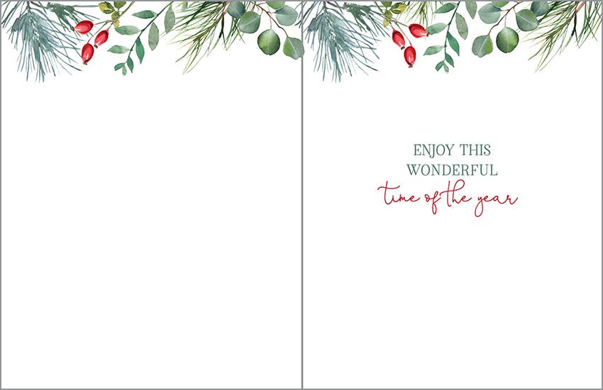 Christmas Card - Single Red Bauble