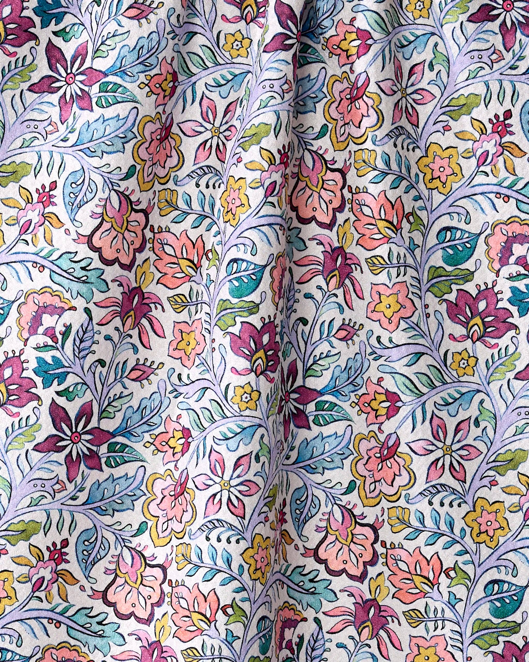 Geometry Amethyst Tea Towel