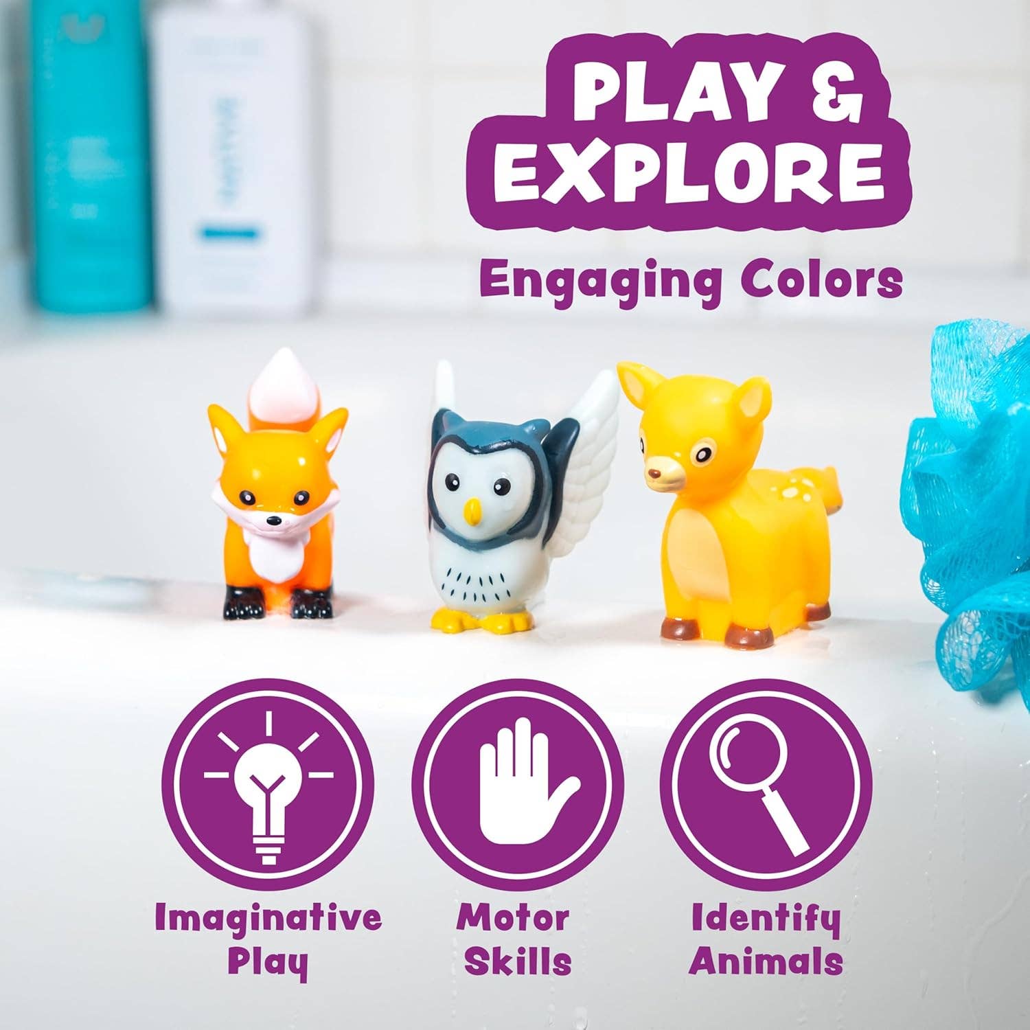Tub Works® Woodland™ Mold Free Bath Toys