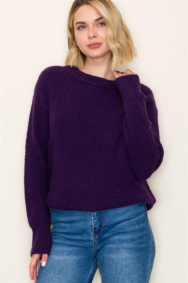 Ribbed Pullover Sweater