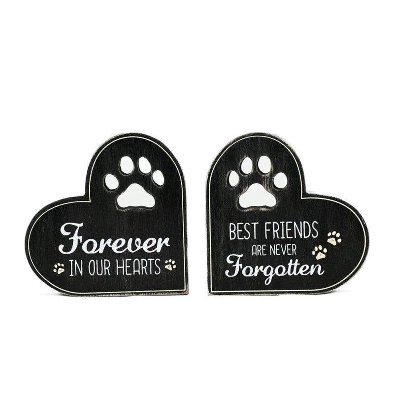 Forever In Our Hearts Paw Print Decor