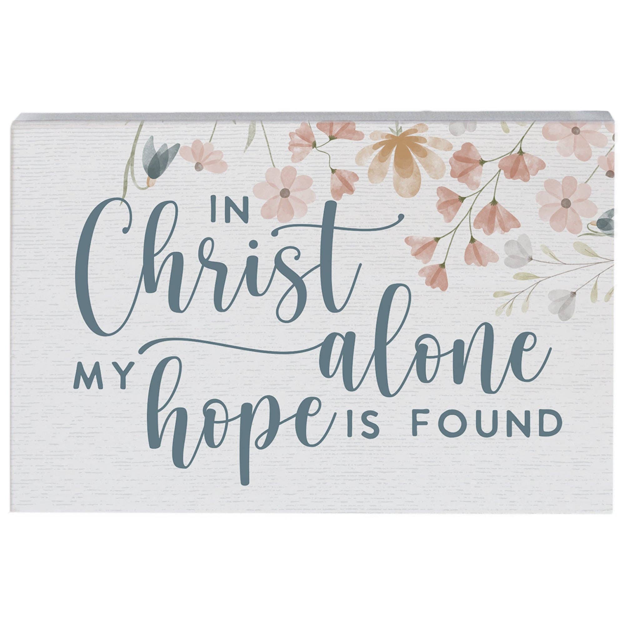 Christ Alone Flowers Small Sign