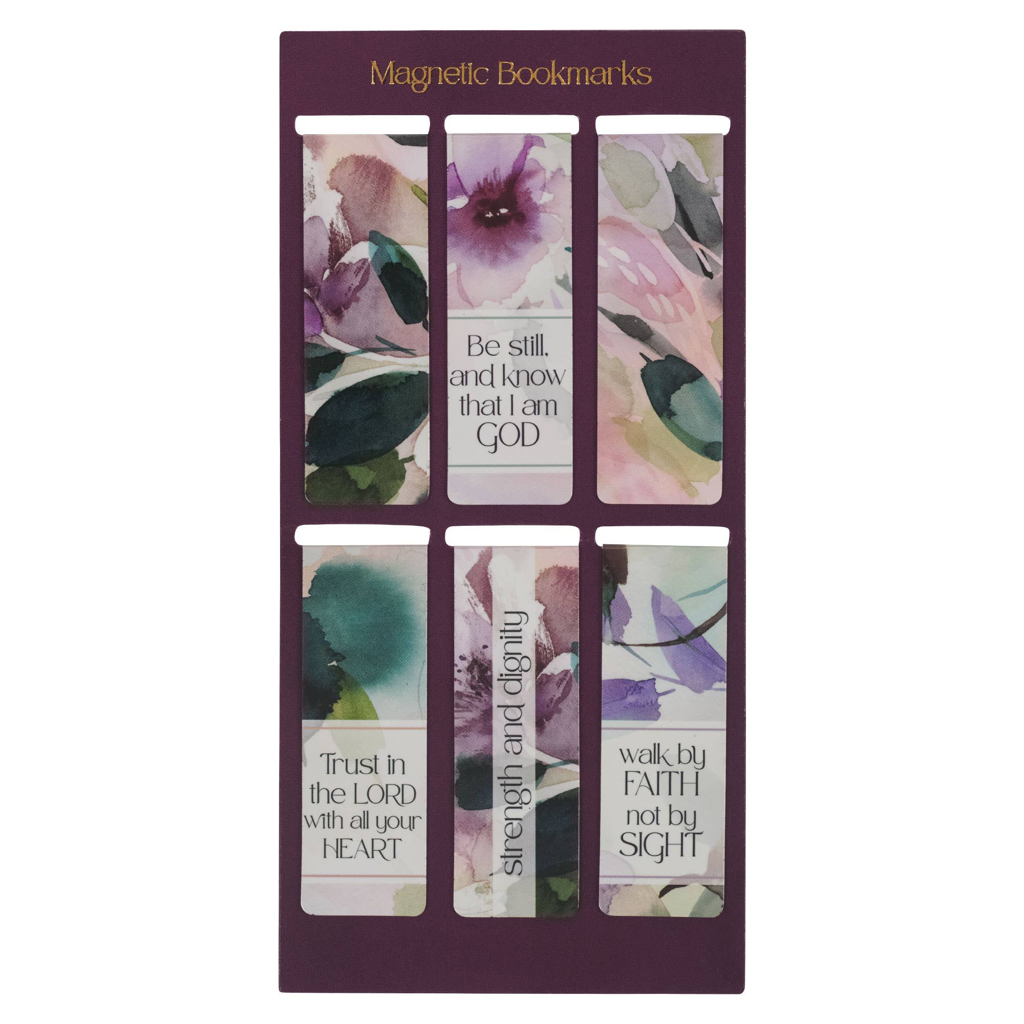 Magnetic Bookmark Set Bloom Like Flowers Prov. 3:5