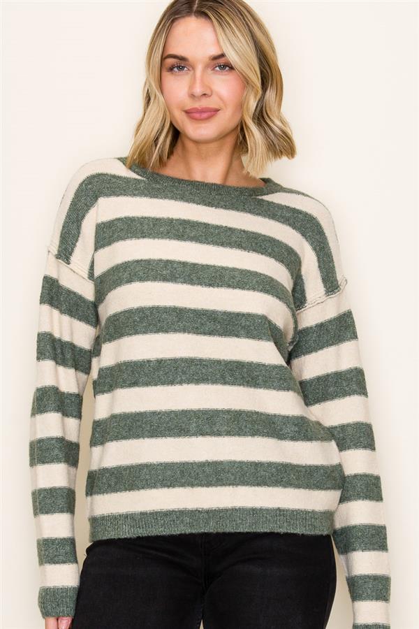 Striped Pullover Sweater