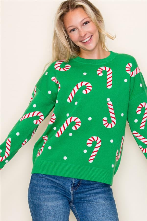 Candy Cane Sweater