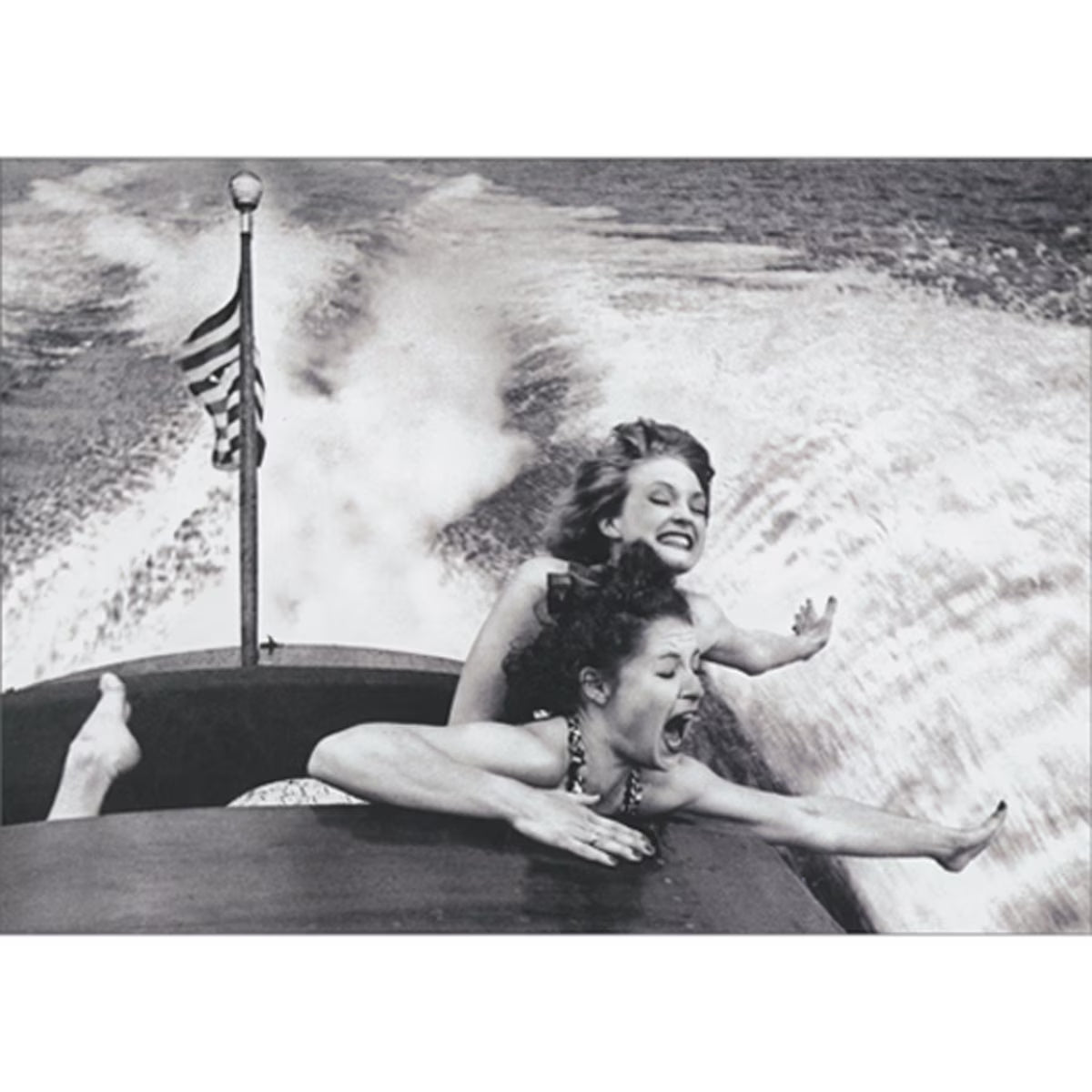 Women On Boat Birthday Card