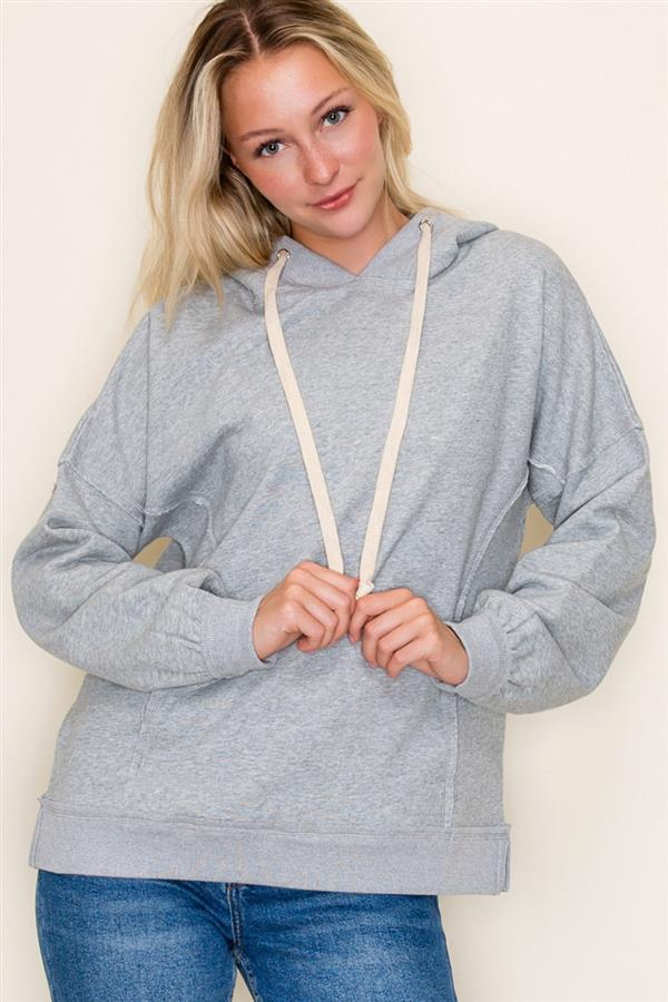 Solid Color Oversized Hoodie