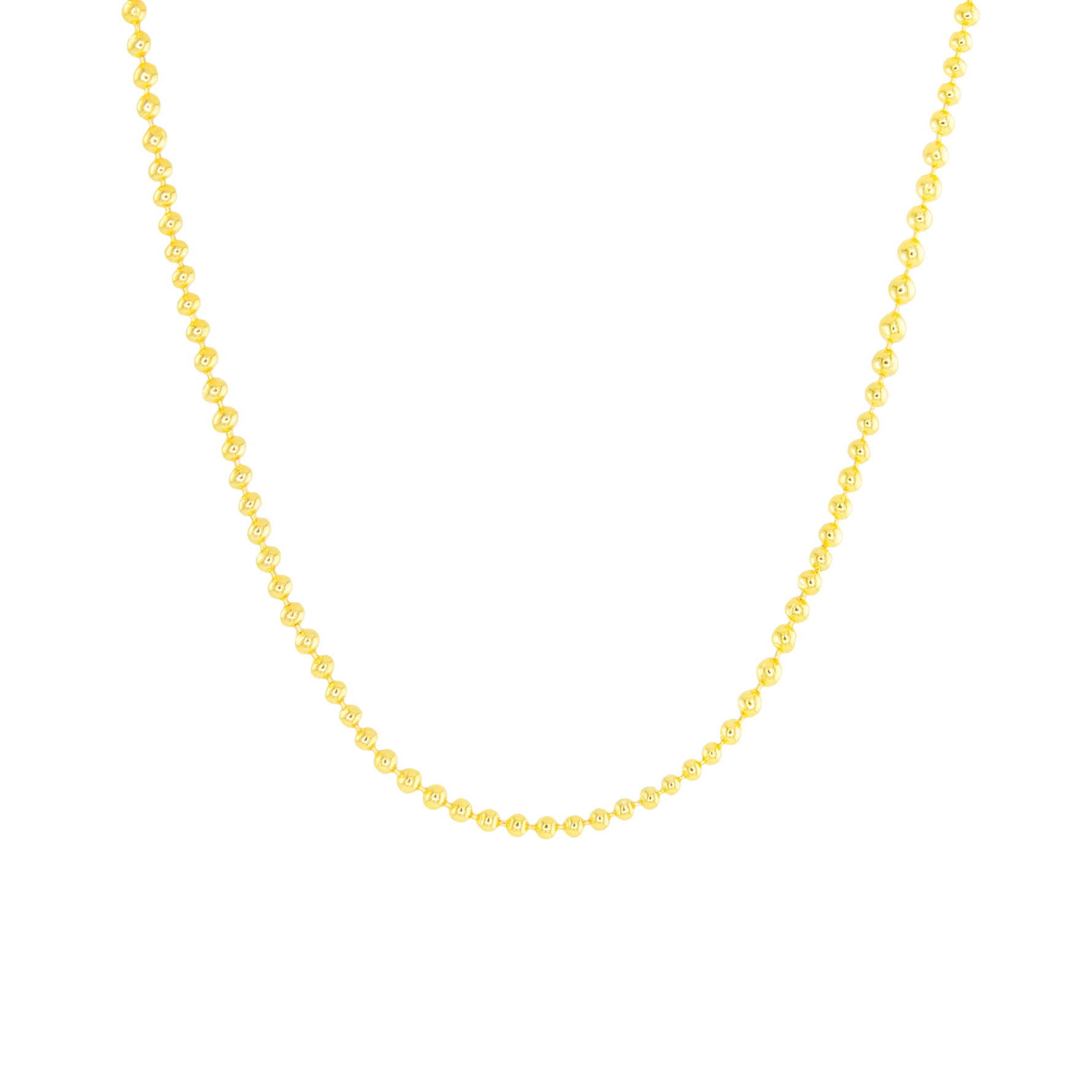 Gold Add A Charm Beaded Chain Necklace