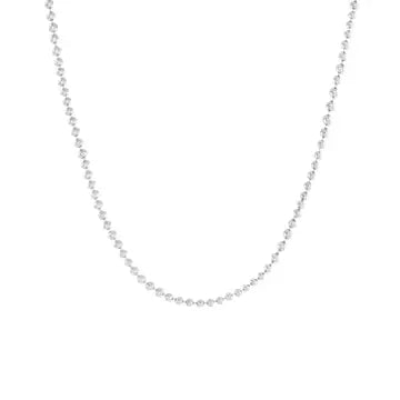 Silver Add A Charm Beaded Chain Necklace