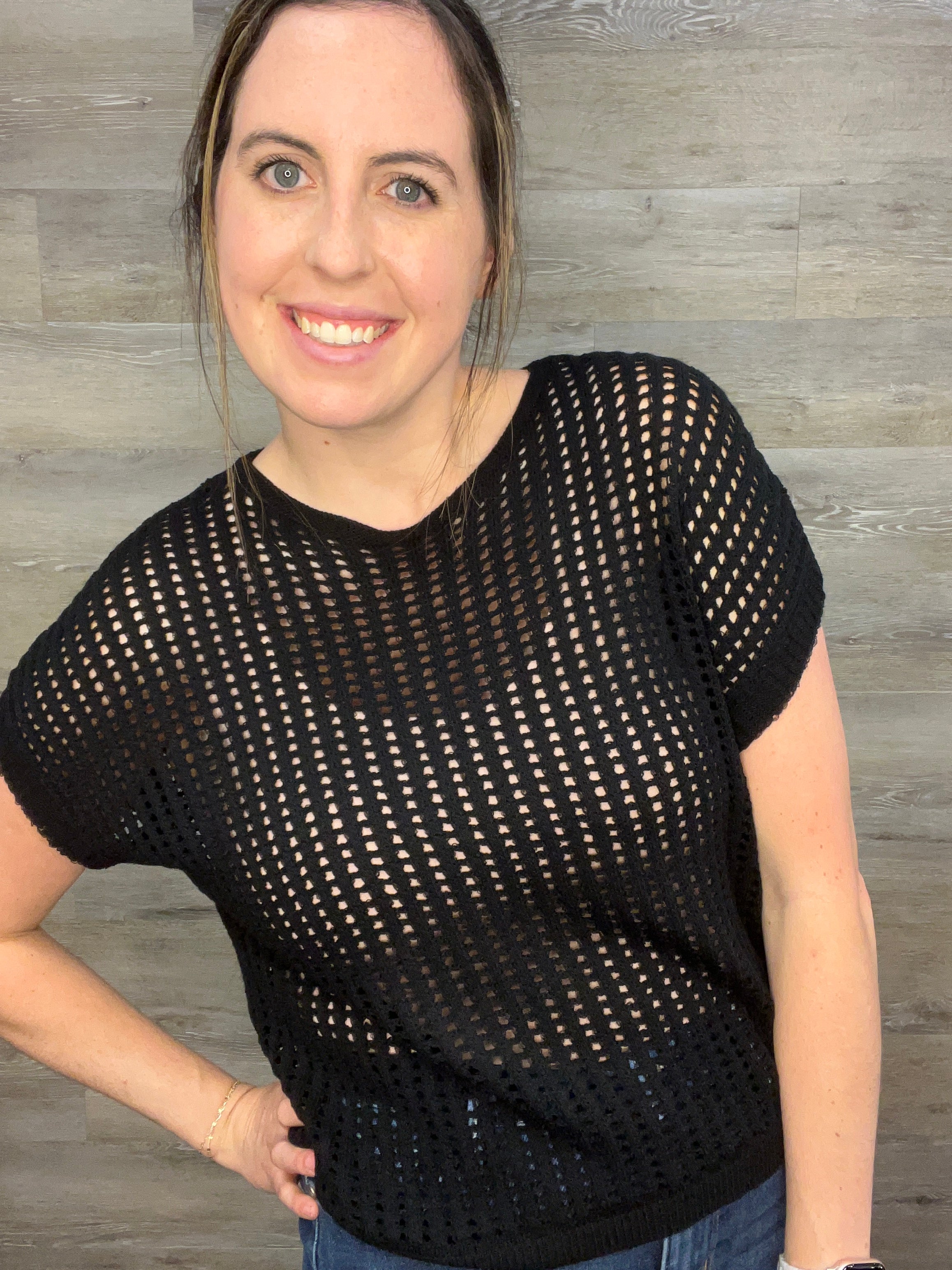 Viscose Crochet Knit Sheer Hollow Sweater FINAL SALE