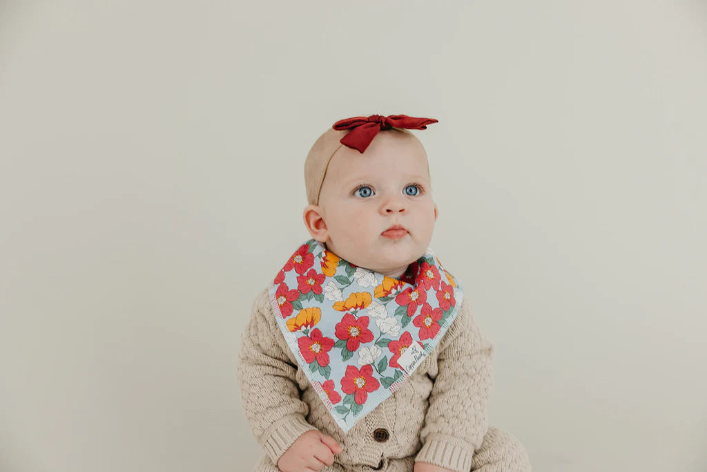 Ivy Copper Pearl Bandana Bibs