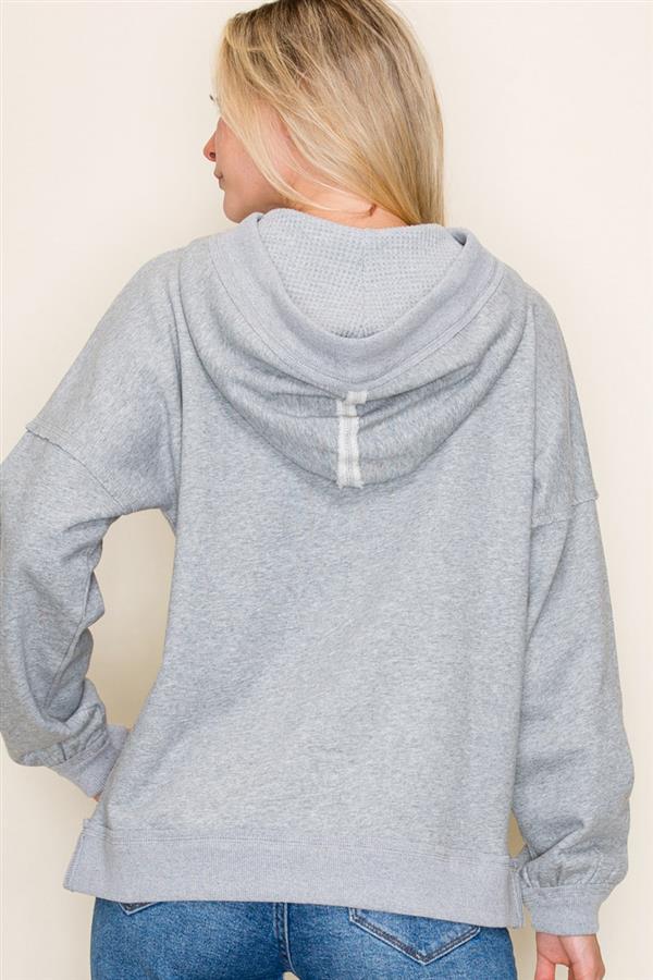 Solid Color Oversized Hoodie