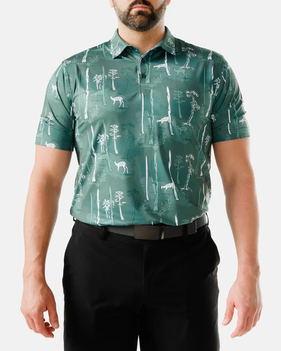Waggle Deer Stand Men's Polo