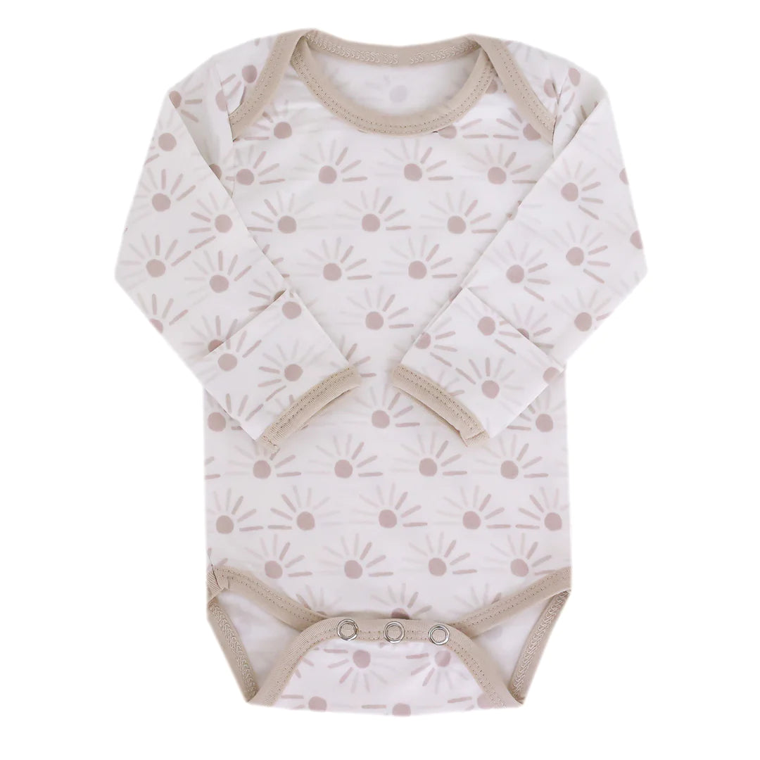 Shine Copper Pearl Long Sleeve Bodysuit