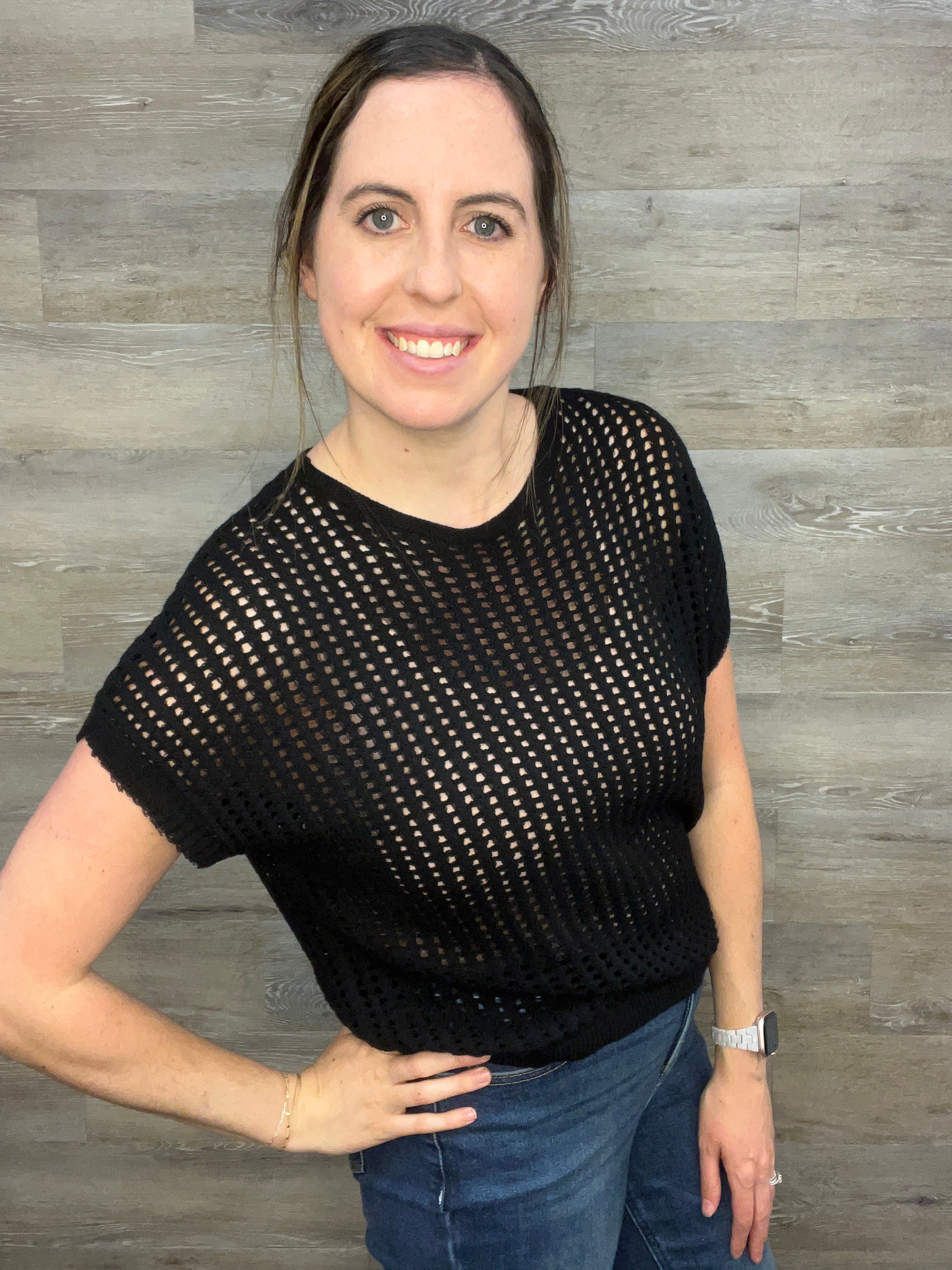 Viscose Crochet Knit Sheer Hollow Sweater FINAL SALE