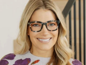 * Peepers To The Max Blue Light Reading Glasses - Blue Quartz