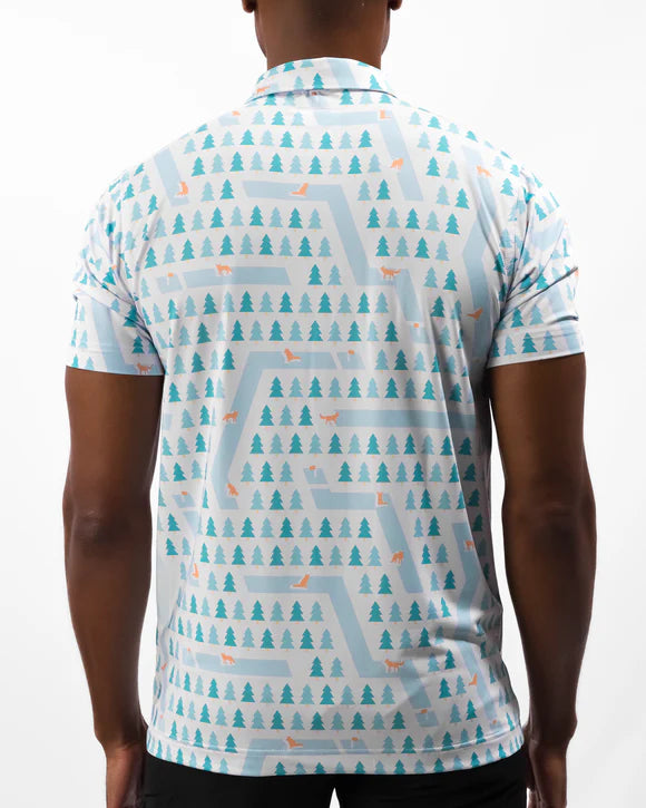 Waggle Fox Holes Mens Polo FINAL SALE