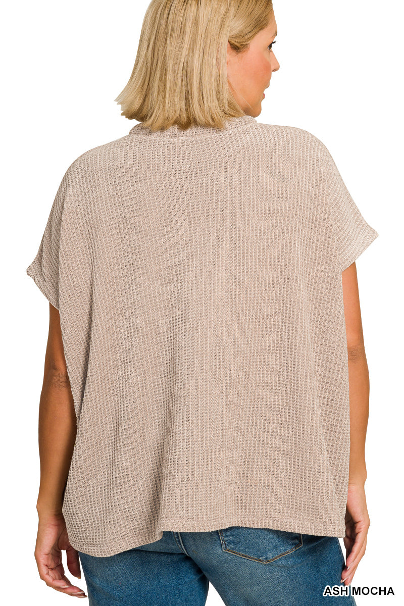 Plus Chenille Waffle Sweater