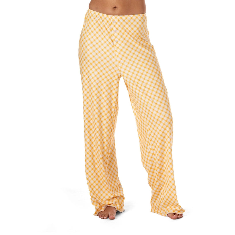 Hello Mello Hello Sunshine Ribbed Pajama Bottoms