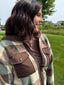 Cream Brown Plaid