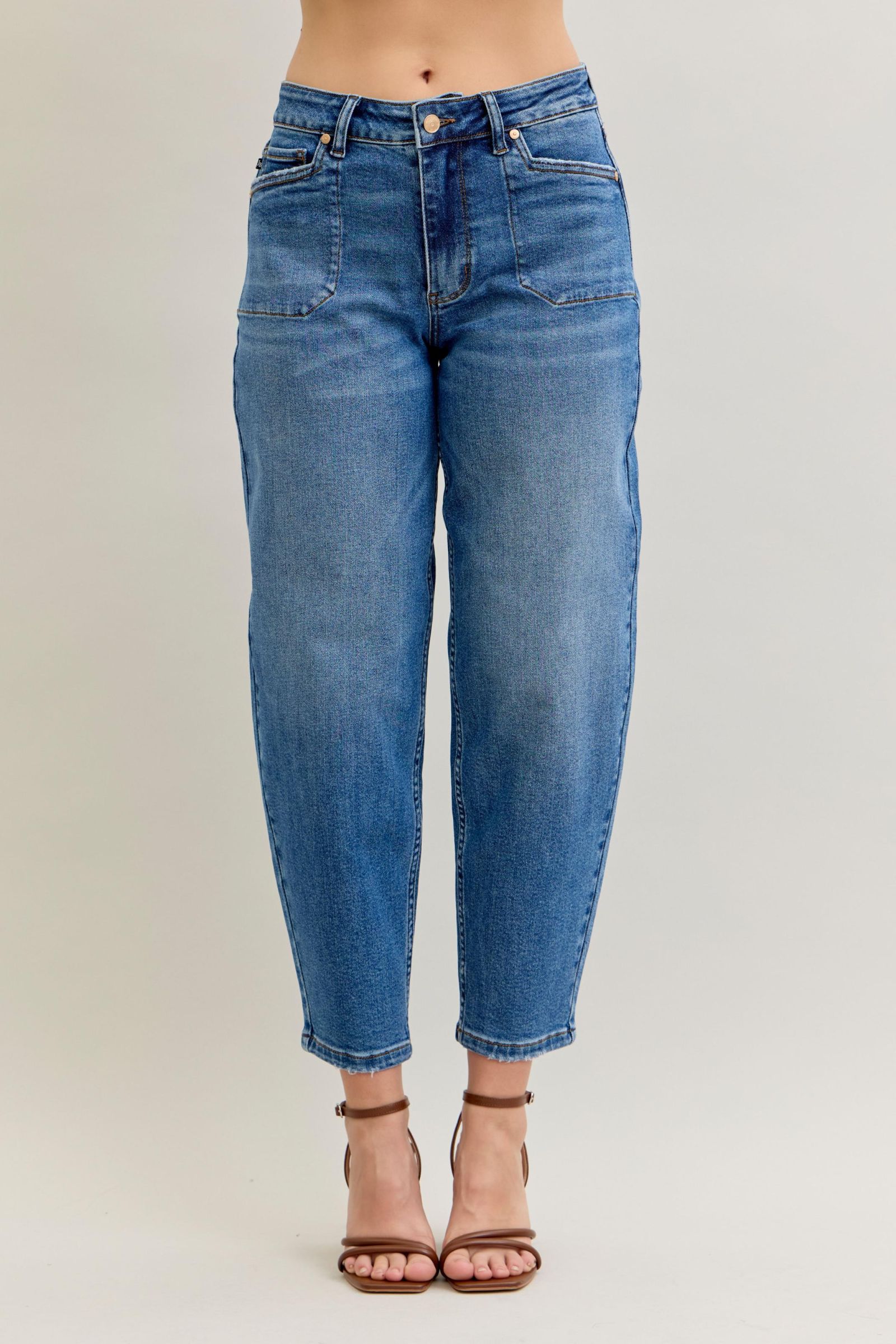Judy Blue High Waist Soft Barrel Jeans