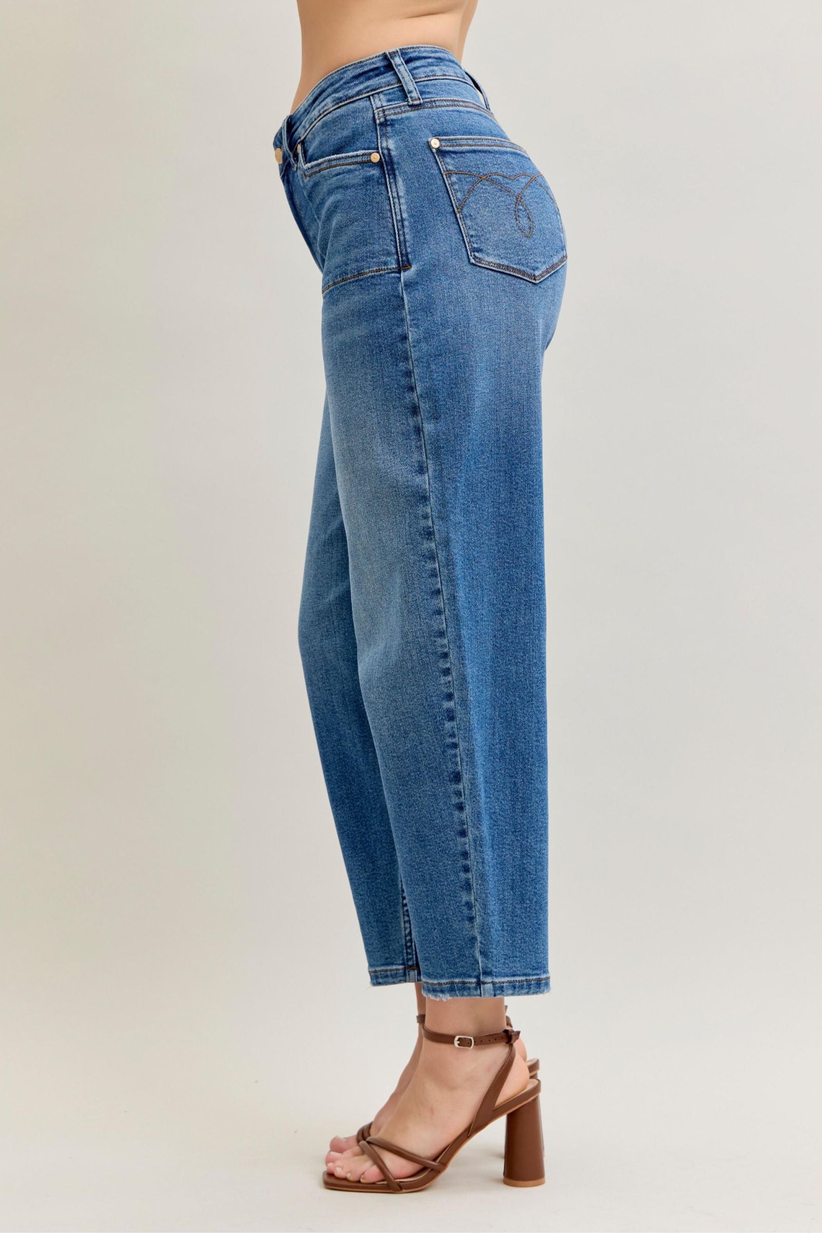 Judy Blue High Waist Soft Barrel Jeans