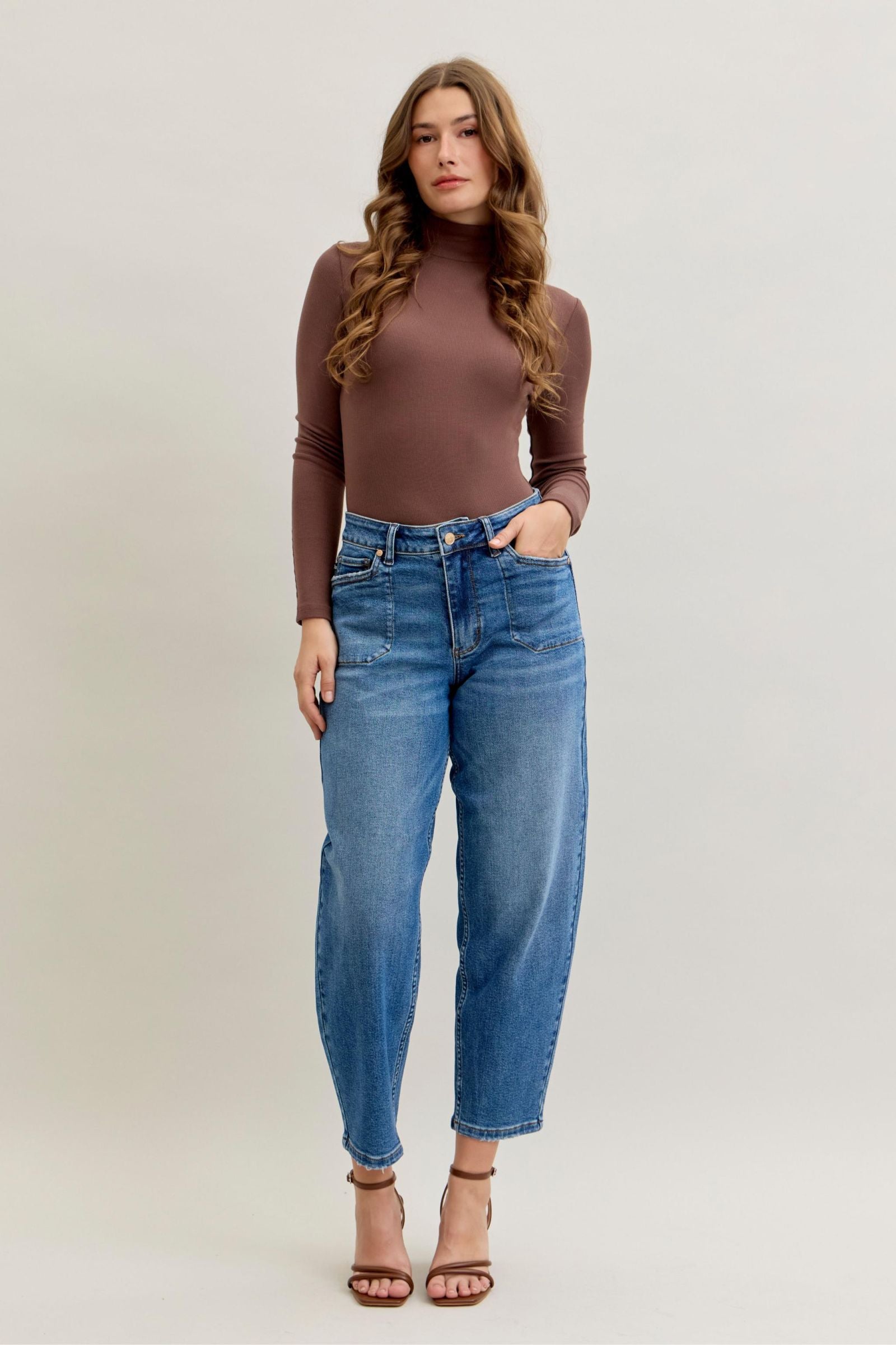 Judy Blue High Waist Soft Barrel Jeans