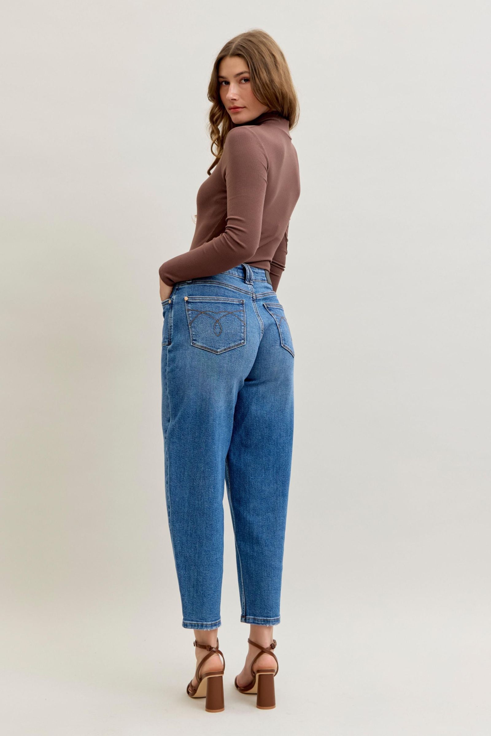 Judy Blue High Waist Soft Barrel Jeans