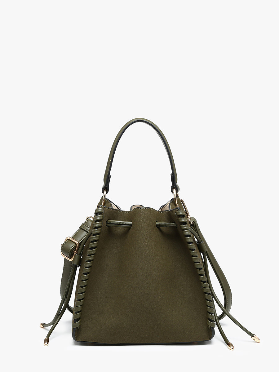 Elsa Faux Suede Bucket Bag