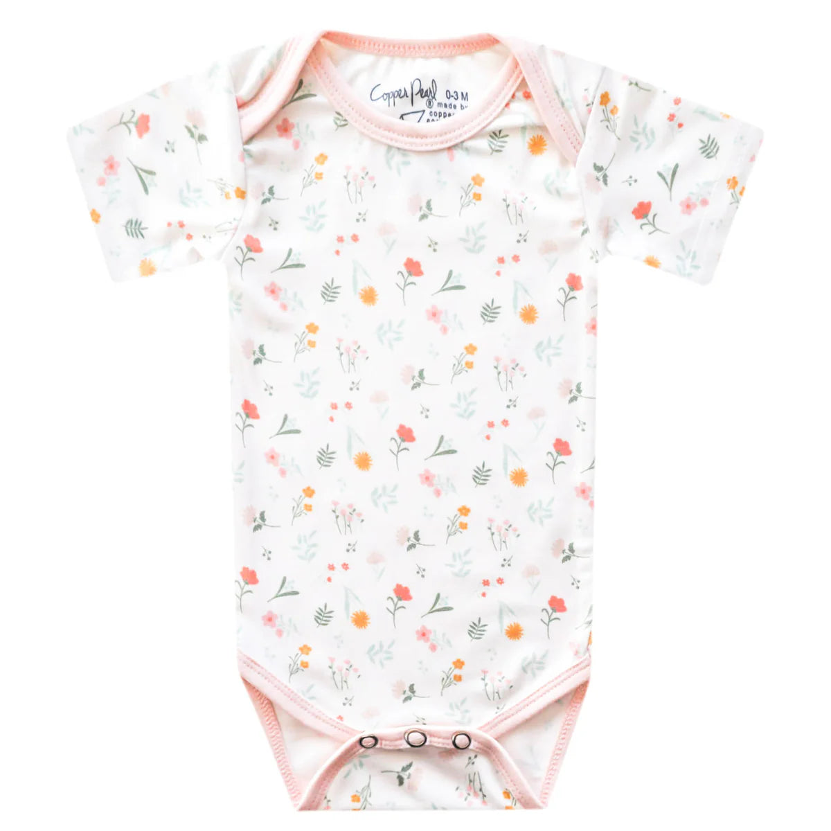 Mabel Copper Pearl Short Sleeve Bodysuit