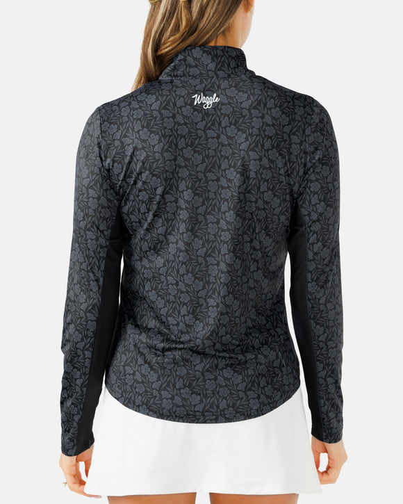 Waggle Nightshade Women's Refresh Quarter Zip - UPF 50+