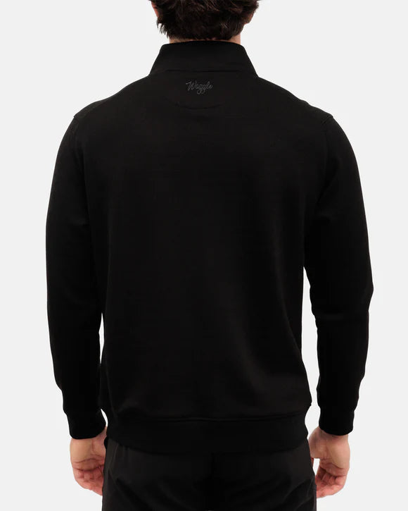 Waggle Sunday Men's Quarter Zip - Onyx