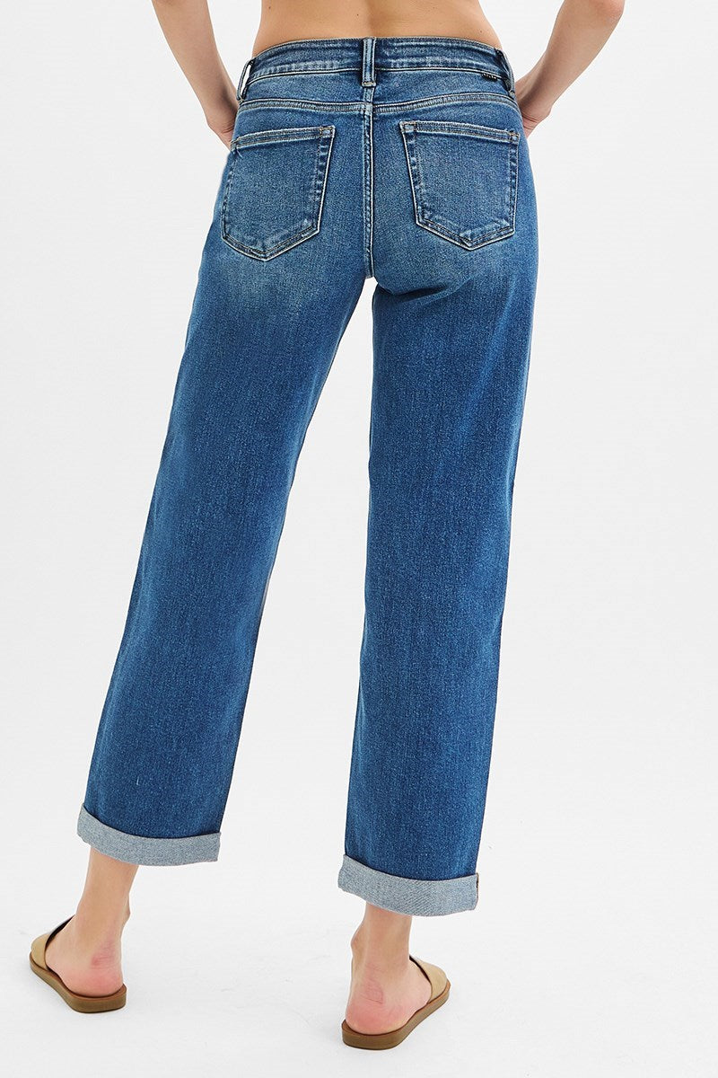 Risen Boyfriend Roll Up Jeans