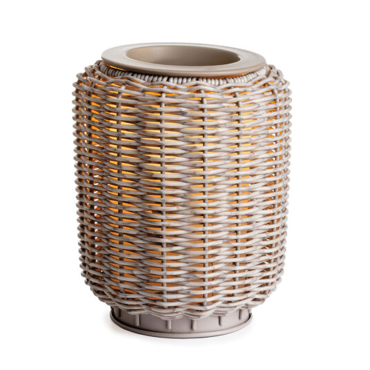 Illumination Fragrance Warmer Wicker Grey