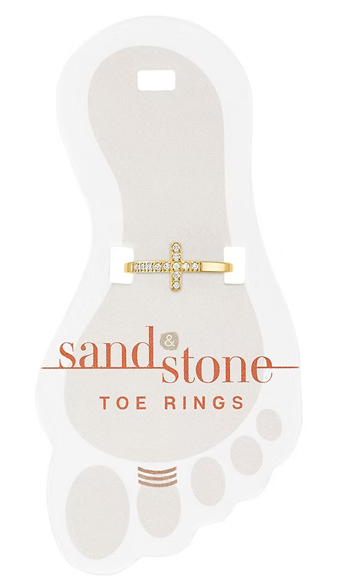 Sand & Stone Toe Ring - Gold