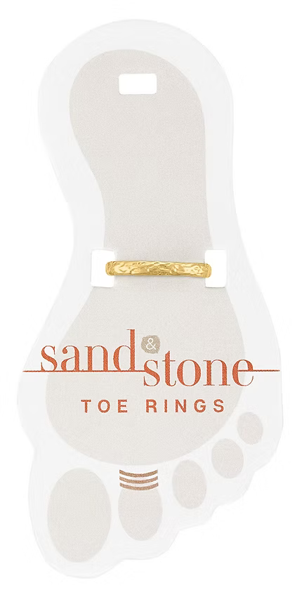 Sand & Stone Toe Ring - Gold