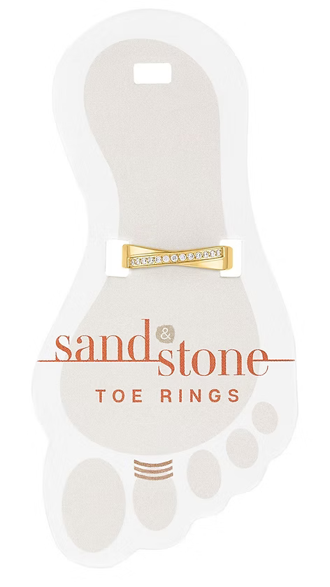 Sand & Stone Toe Ring - Gold