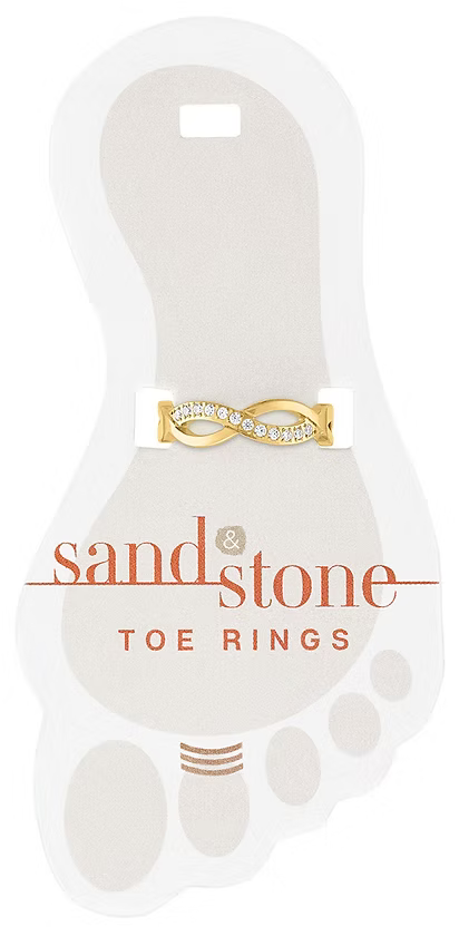 Sand & Stone Toe Ring - Gold