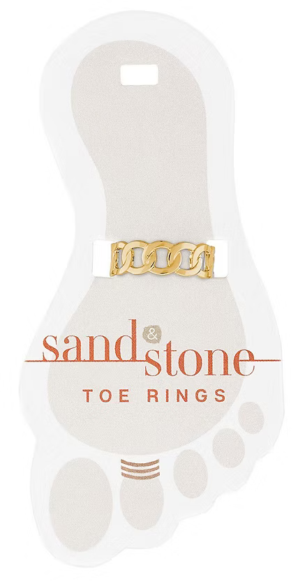 Sand & Stone Toe Ring - Gold