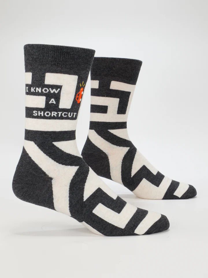 I Know a Shortcut Mens Crew Socks