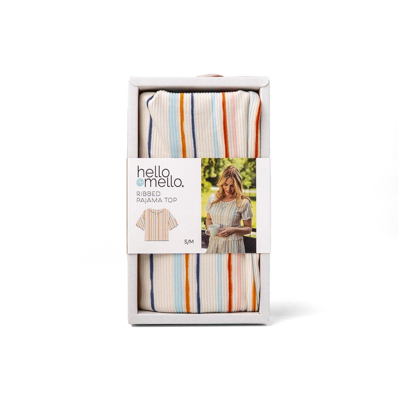Hello Mello Snooze Fest Ribbed Pajama Top