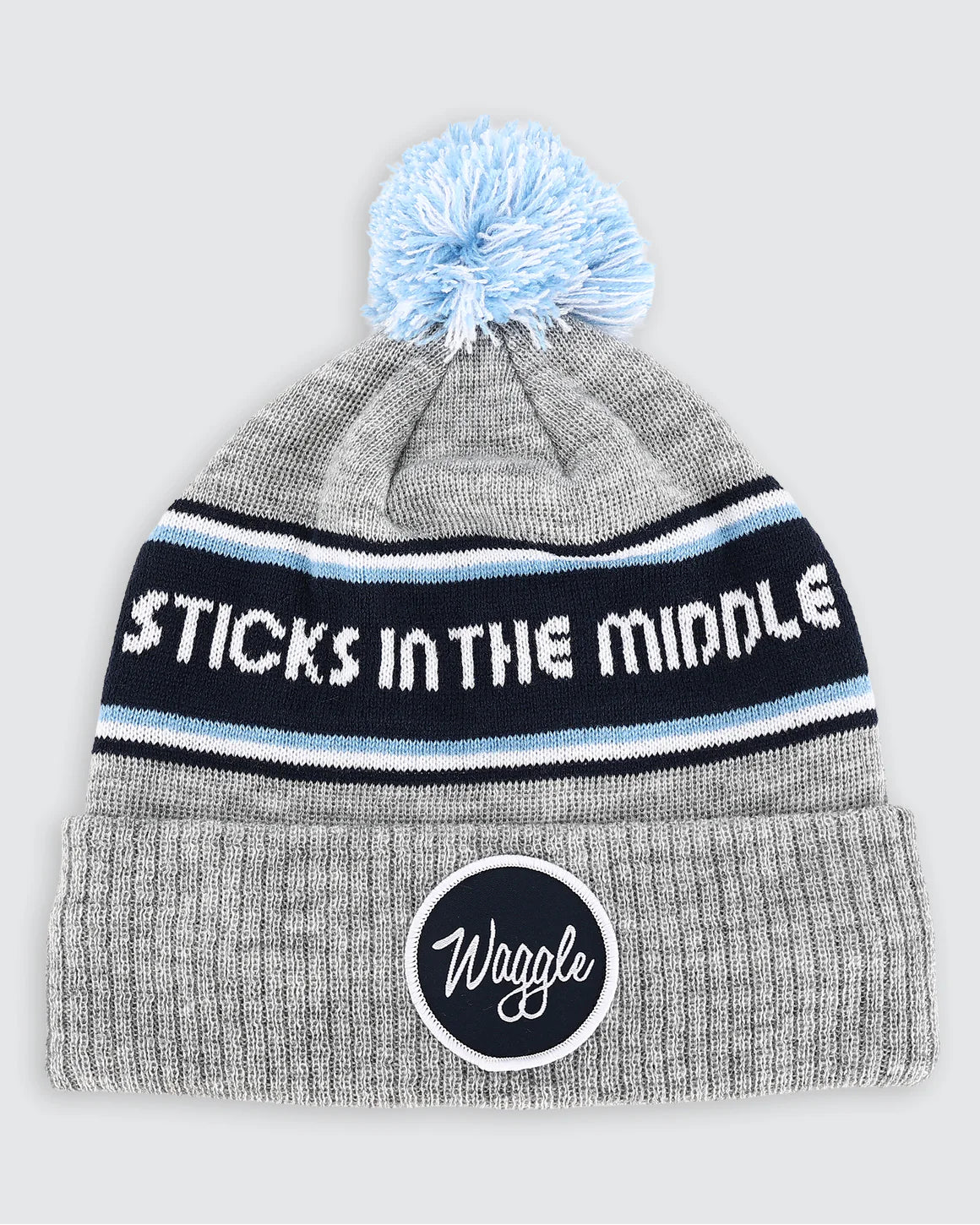 Waggle Sticks In The Middle Pom Beanie