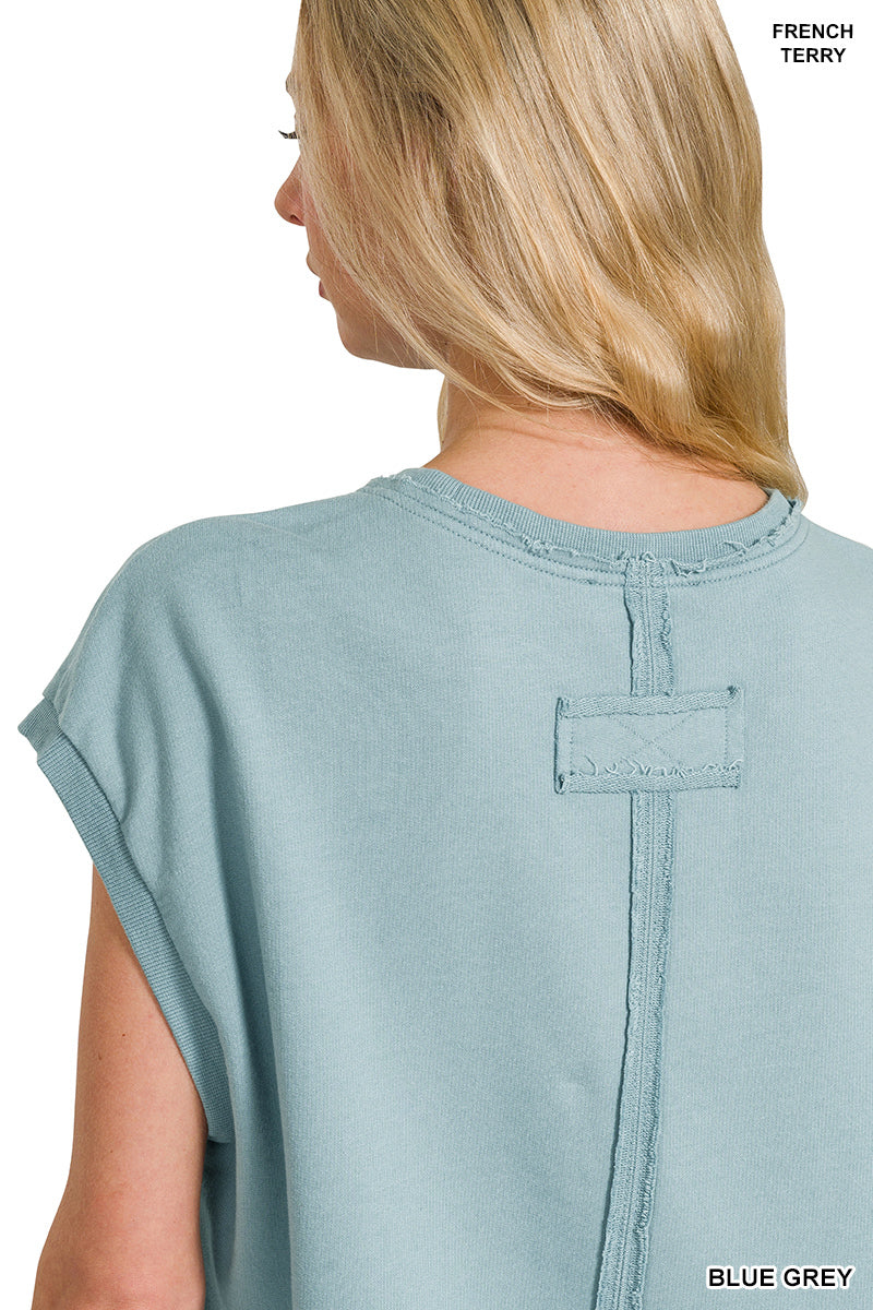 French Terry Short Sleeve Top