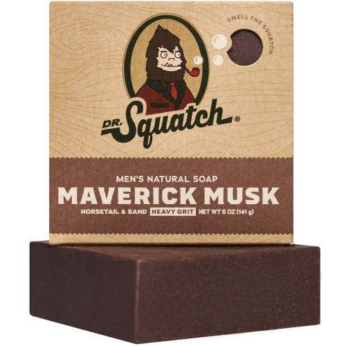 Dr. Squatch Maverick Musk Scrub Bar Soap